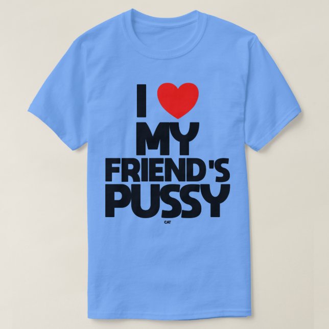 T-shirt J'AIME MES AMIS PUSSY cat (Design devant)