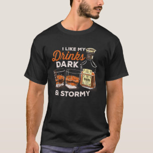T-shirt J'aime mes boissons Dark and Stormy fun boire Shir