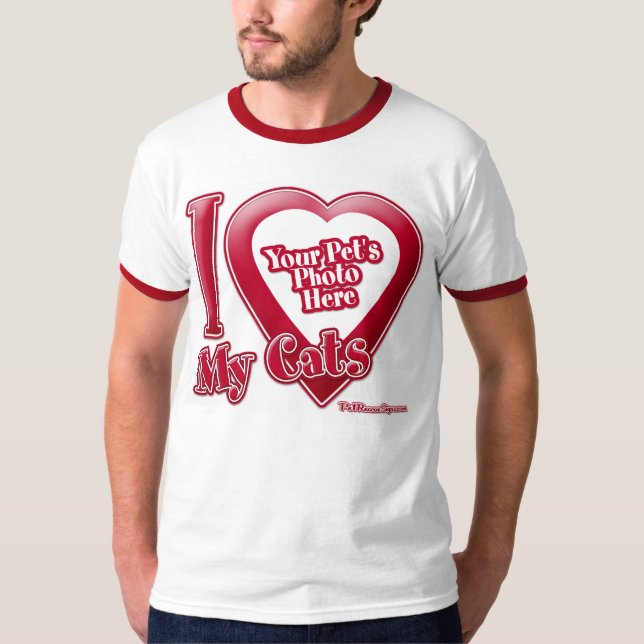 T-shirt J'aime mes chats - Photo (Devant)