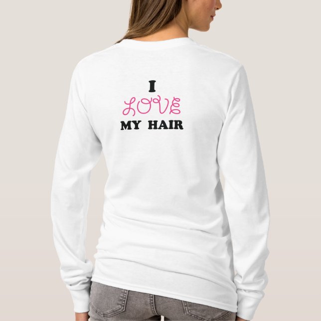 T-shirt J'aime mes cheveux (Dos)