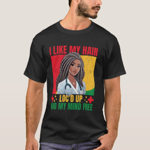 T-shirt J'aime mes cheveux coiffés et mon esprit libre Noi