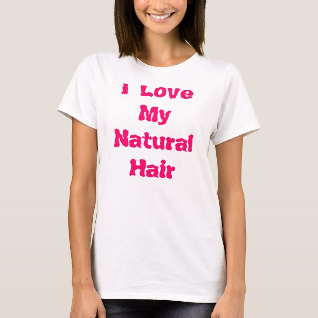 T-shirt J'aime mes cheveux naturels (Devant)