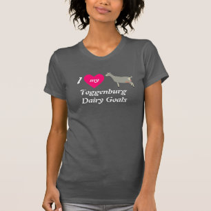 T-shirt J'Aime Mes Chèvres Laitières Toggenburg
