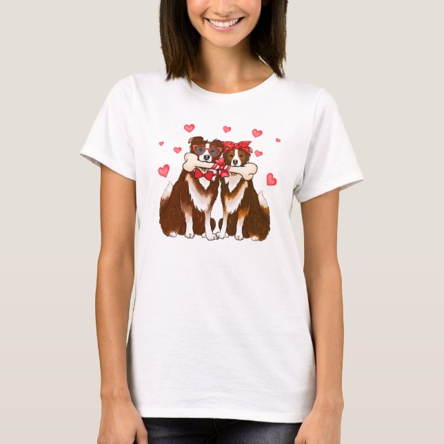 T-shirt J'aime mes chiens, j'aime mes animaux (Devant)