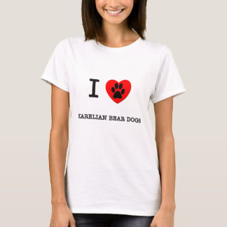 T-SHIRT J'AIME MES CHIENS KARÉLIENS D'OURS