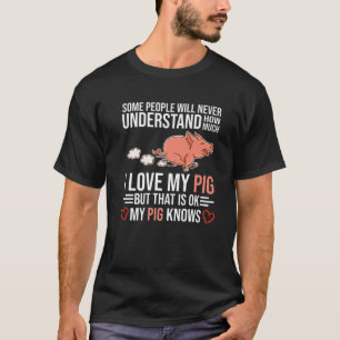 T-shirt J'Aime Mes Cochons Sont Mon Esprit Animaux Domesti