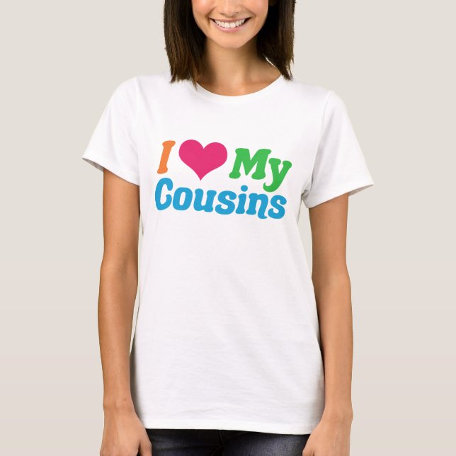 T-shirt J'Aime Mes Cousins (Devant)