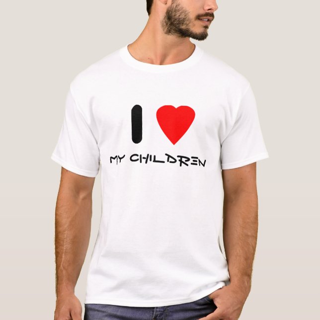 T-shirt J'aime mes enfants (Devant)
