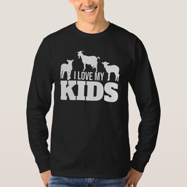 T-shirt J'Aime Mes Enfants Chèvre (Devant)
