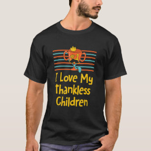 T-shirt J'Aime Mes Enfants Sans Merci Sarcastique Papa Sar