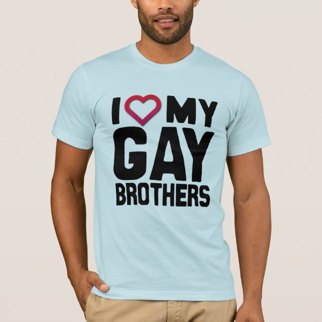 T-shirt J'AIME MES FRÈRES GAY -.png (Devant)