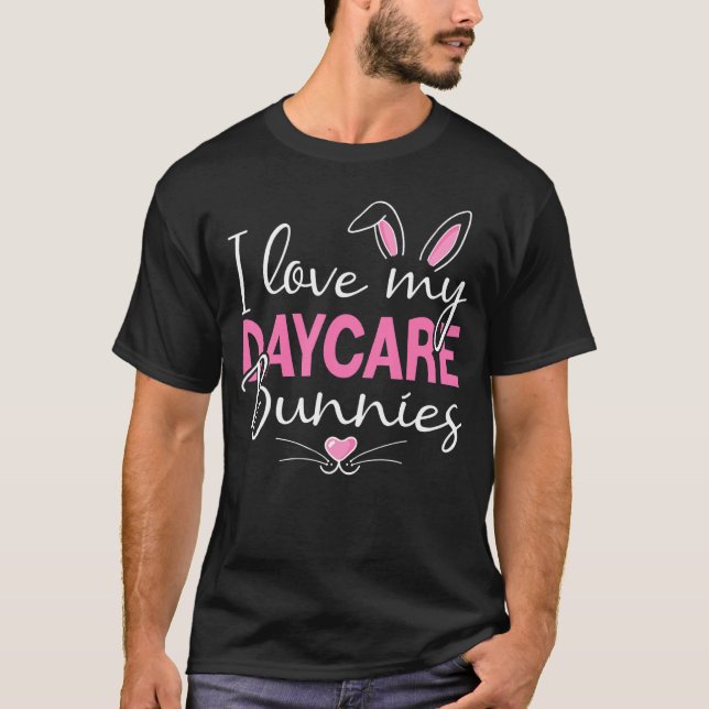 T-shirt J'Aime Mes Garderies Garderies Garderie Enseignant (Devant)