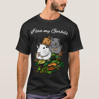 T-shirt J'aime mes gerbilles