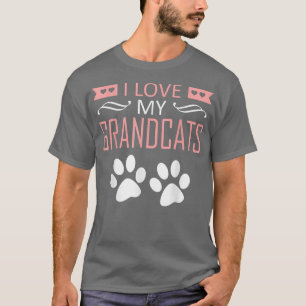 T-shirt J'aime mes grands-chats - Amoureux des chats grand