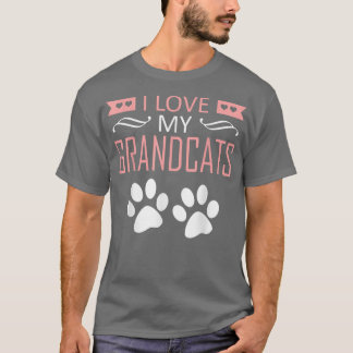 T-shirt J'aime mes grands-chats - Amoureux des chats grand