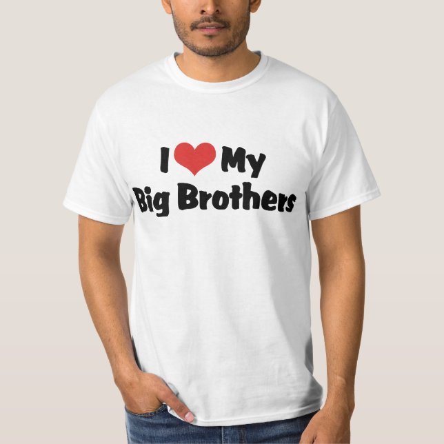 T-shirt J'aime mes grands frères (Devant)