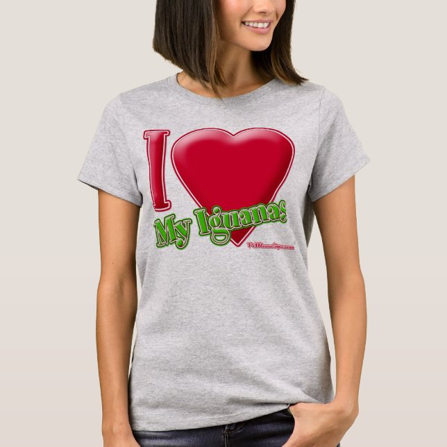 T-shirt J'Aime Mes Iguanas (Devant)