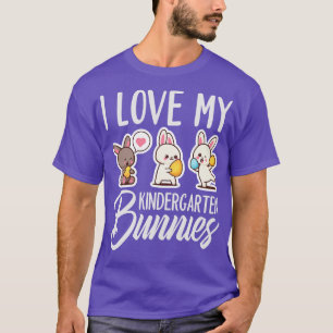 T-shirt J'Aime Mes Lapins De maternelle