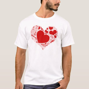 T-shirt J'aime mes mots de petite amie graphique