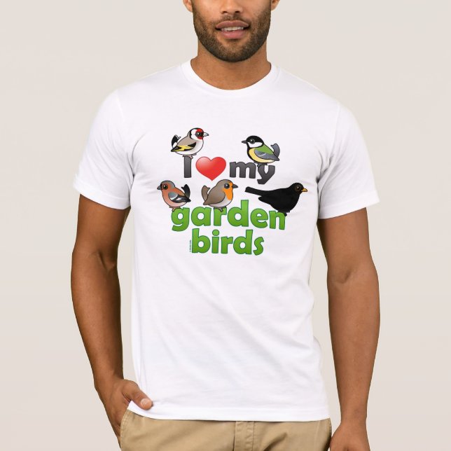 T-shirt J'aime mes oiseaux de jardin (Devant)