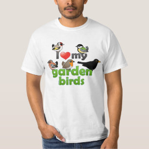 T-shirt J'aime mes oiseaux de jardin