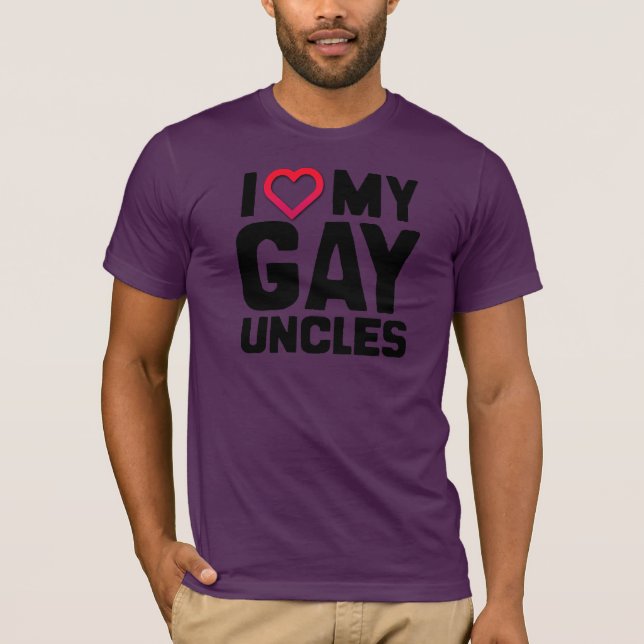 T-SHIRT J'AIME MES ONCLES GAYS (Devant)