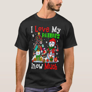 T-shirt J'Aime Mes Patients Tellement De Neige Arbre De No