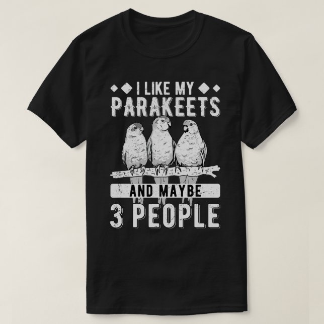 T-shirt J'Aime Mes Perruques Et Peut-Être 3 Personnes (Design devant)