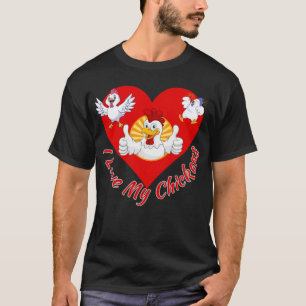 T-shirt J'aime mes poules – Drôles d'animaux de ferme de v