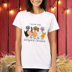 T-shirt J'Aime Mes Poulets Jardins !