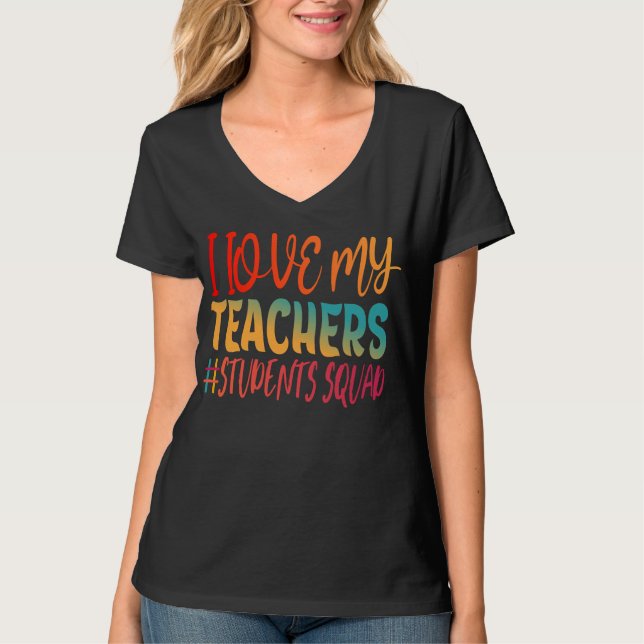 T-SHIRT J'AIME MES PROFESSEURS. (Devant)