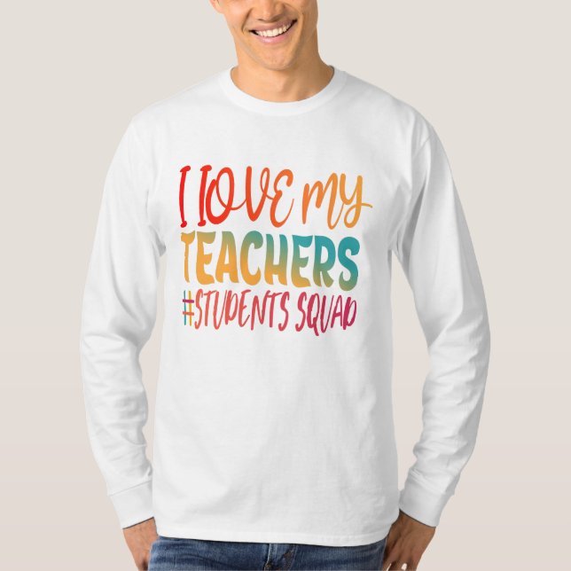 T-SHIRT J'AIME MES PROFESSEURS. (Devant)