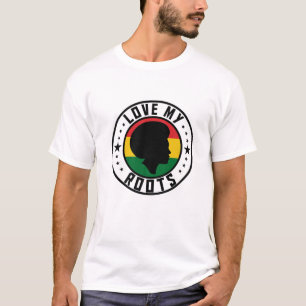 T-shirt J'Aime Mes Racines Retour Puissante Histoire Mois 