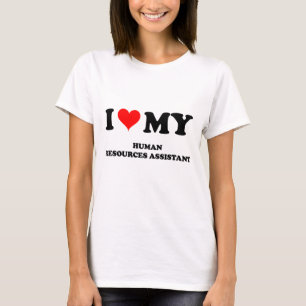 T-shirt J'aime mes ressources humaines auxiliaires
