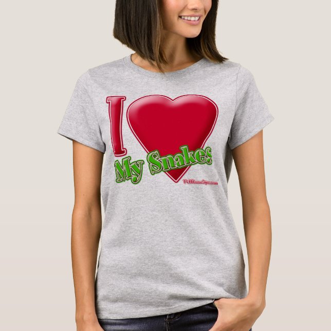 T-shirt J'Aime Mes Serpents (Devant)