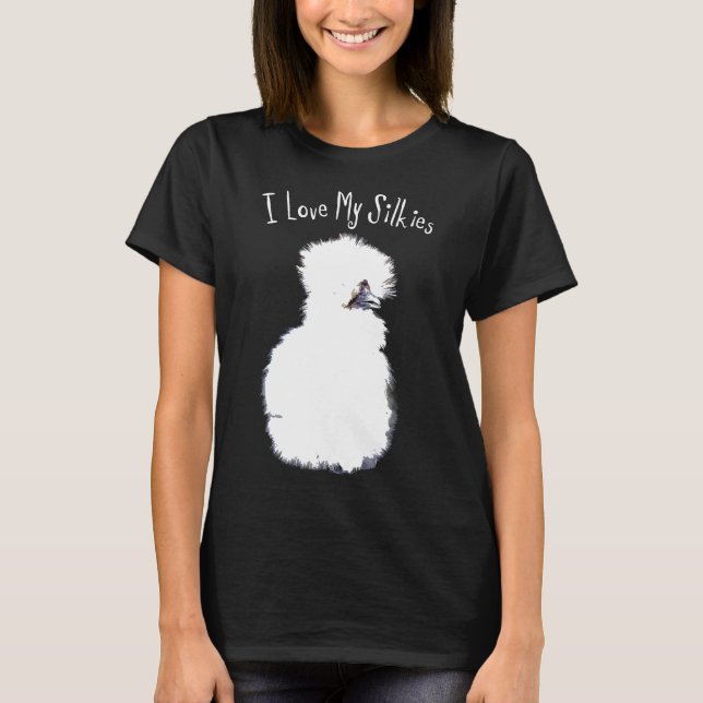 T-shirt J'Aime Mes Silkies Silkie Chicken Tee (Devant)