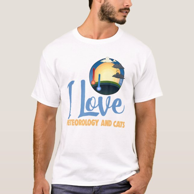 T-shirt J'aime Météorologue (Devant)