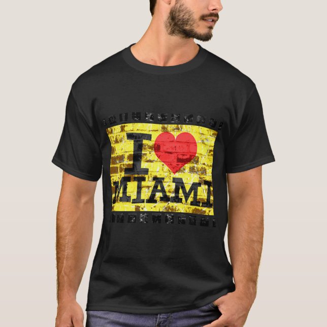 T-shirt J'aime Miami - Miami vintage (Devant)