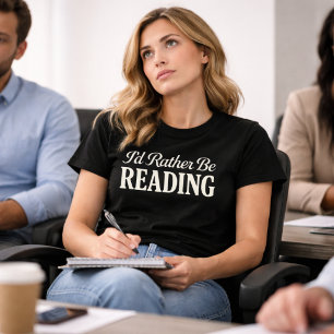 T-shirt 'J'aime mieux lire'