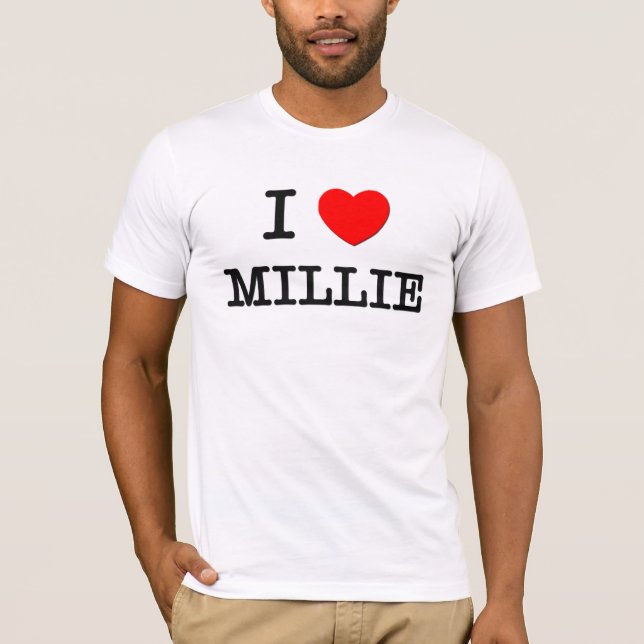 T-shirt J'aime Millie (Devant)