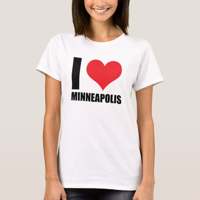 T-shirt J'aime Minneapolis (Devant)