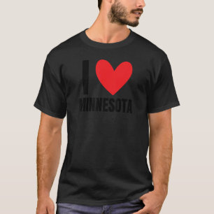 T-shirt J'aime Minnesota State MinneapoliS Saint Paul Roch