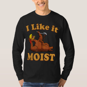 T-shirt J'AIME MOIST Funny Thanksgiving Foods Family Gr