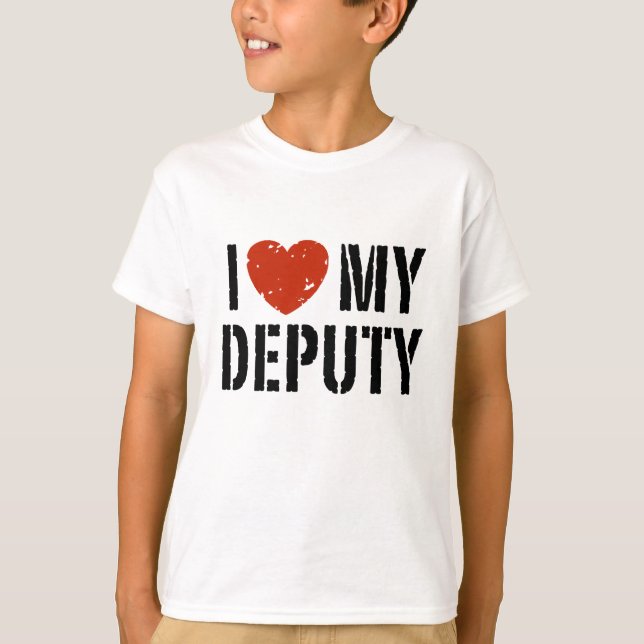 T-shirt J'aime mon adjoint (Devant)