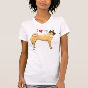 T-shirt J'aime mon Akita