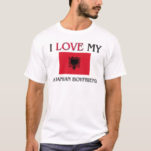 T-shirt J'aime mon ami albanais