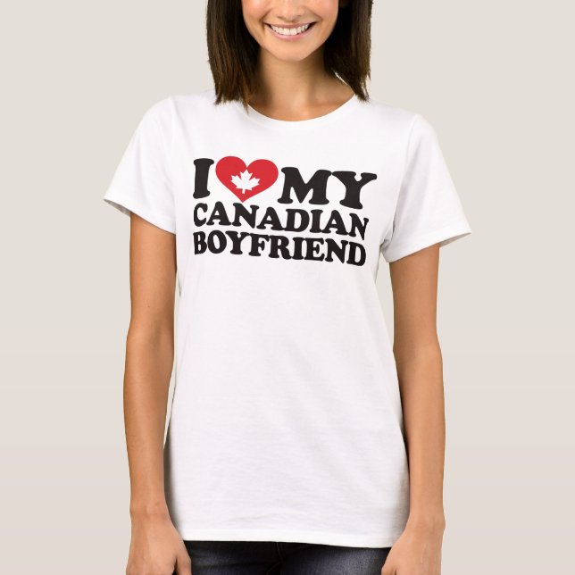 T-shirt J'aime mon ami canadien (Devant)