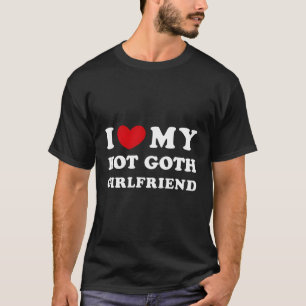 T-shirt J'Aime Mon Ami Chaud Goth I He Mon Ami Goth