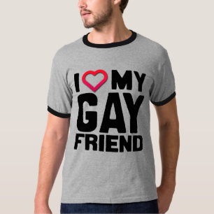 T-SHIRT J'AIME MON AMI GAY -