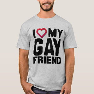 T-SHIRT J'AIME MON AMI GAY -